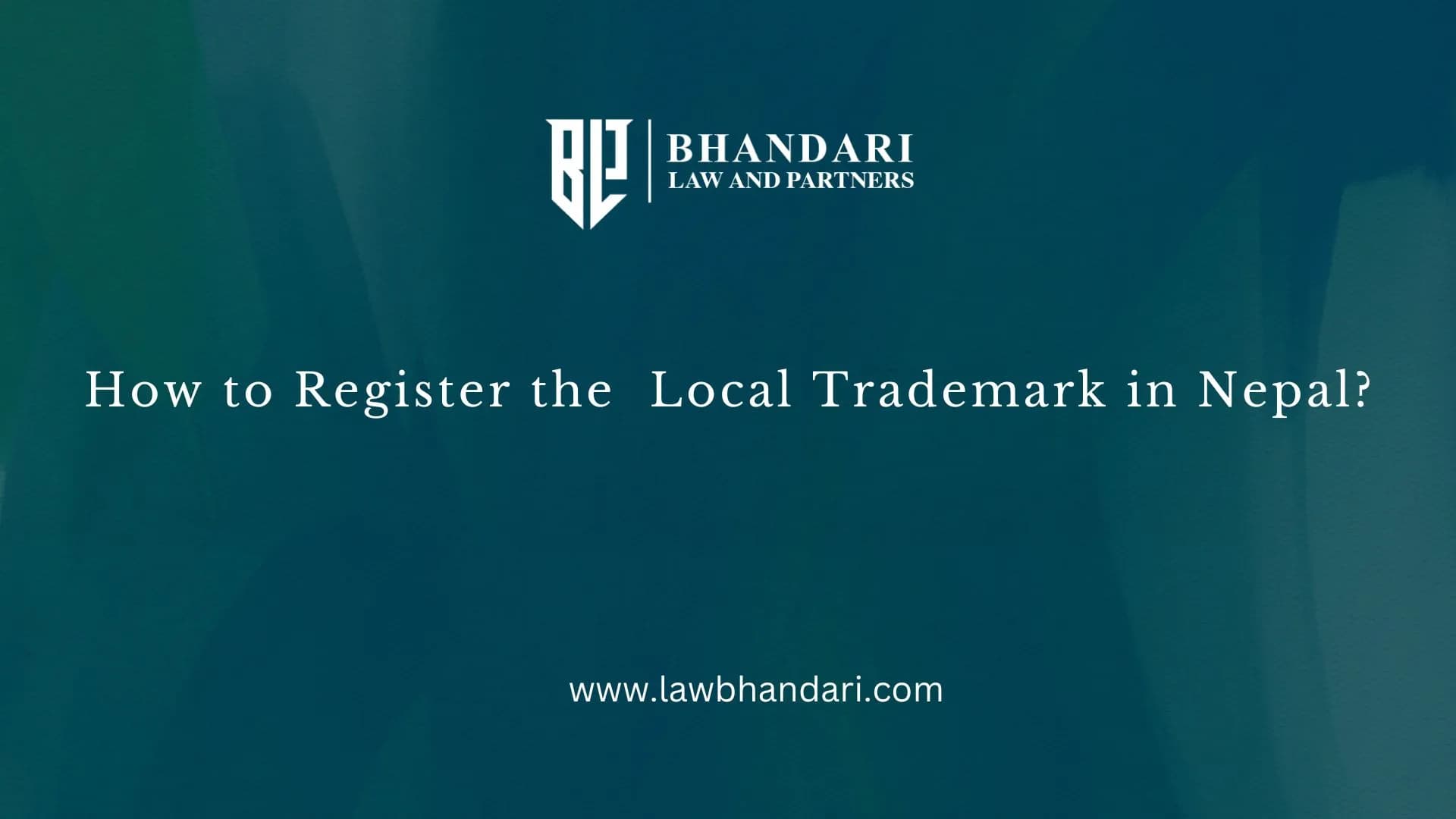 How to Register Local Trademark in Nepal ?