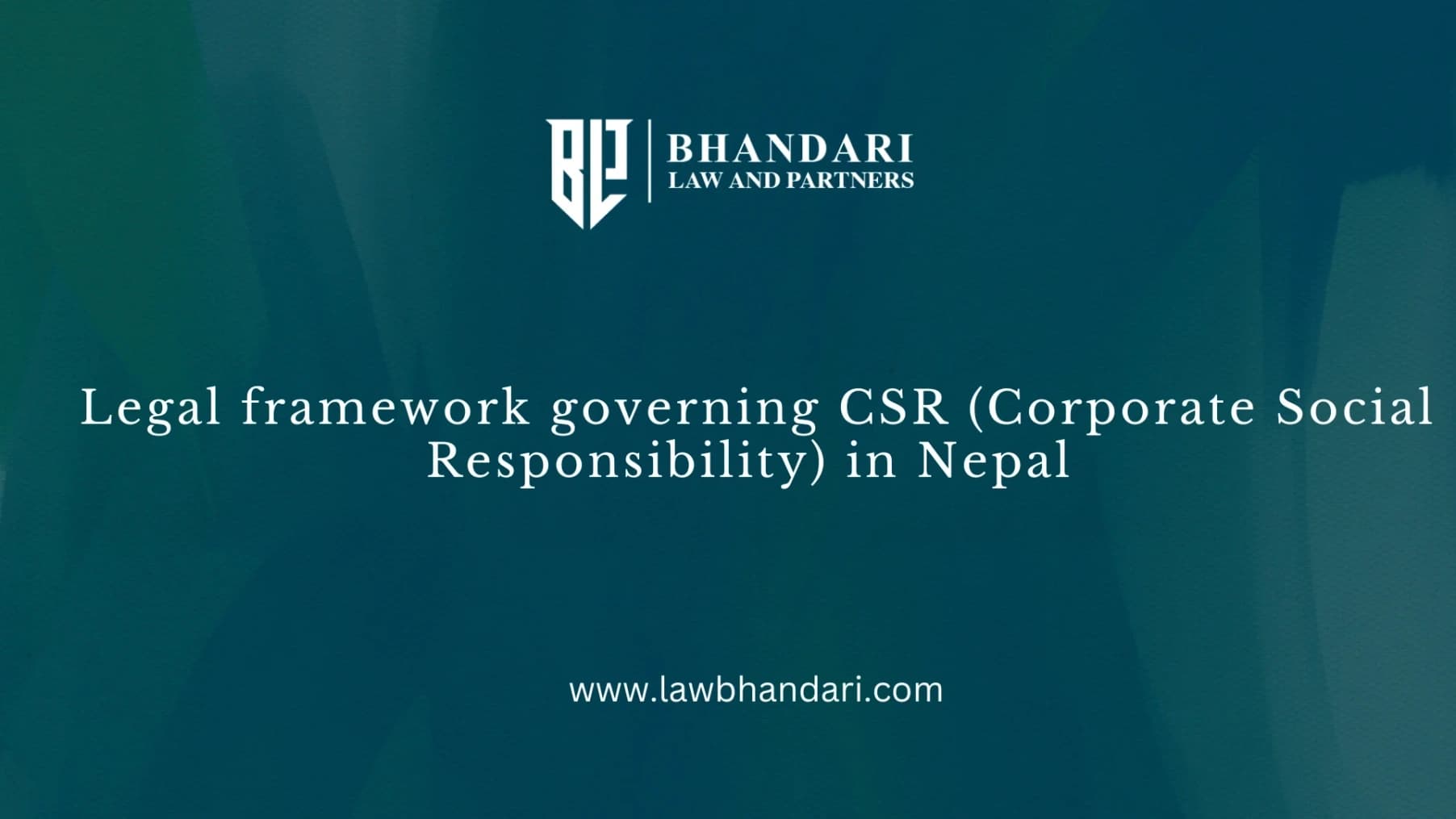 Legal framework governing CSR (Corporate Social Responsibility) in Nepal