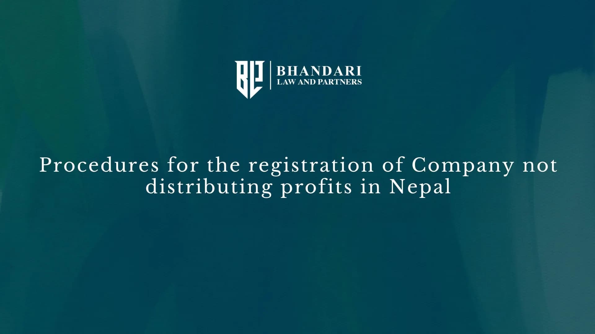 Registration of Company Not Distributing Profits in Nepal