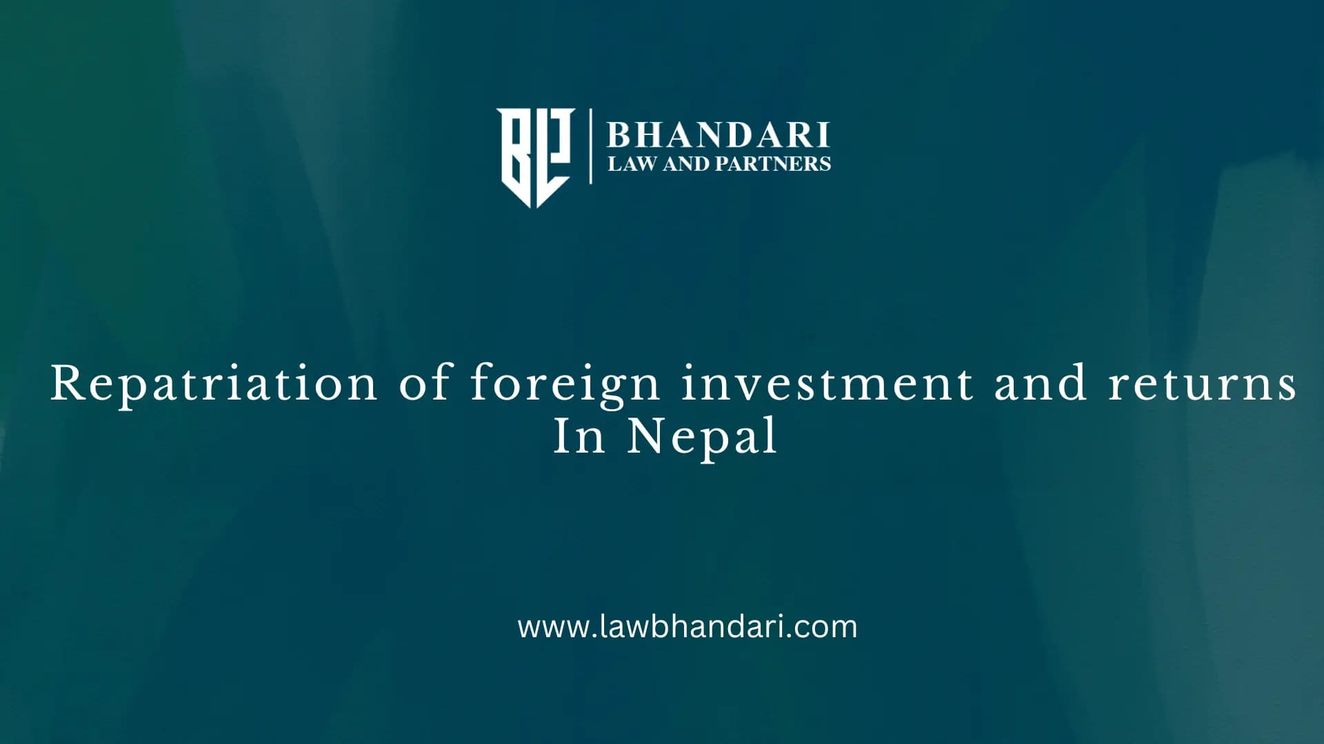 Repatriation of foreign investment and returns In Nepal